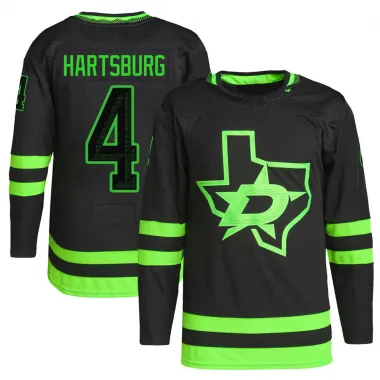 Black Men's Craig Hartsburg Authentic Dallas Stars Alternate Primegreen Pro Jersey