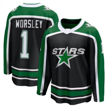 Black Men's Gump Worsley Breakaway Dallas Stars Special Edition 2.0 Jersey