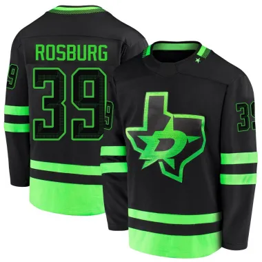 Black Men's Jerad Rosburg Breakaway Dallas Stars 2020/21 Alternate Premier Jersey