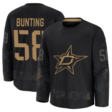 Black Men's Michael Bunting Premium Dallas Stars 2024 Military Appreciation Practice Jersey