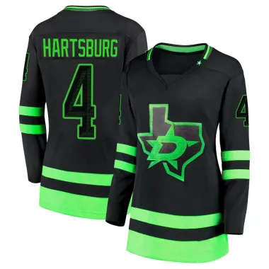 Black Women's Craig Hartsburg Breakaway Dallas Stars 2020/21 Alternate Premier Jersey