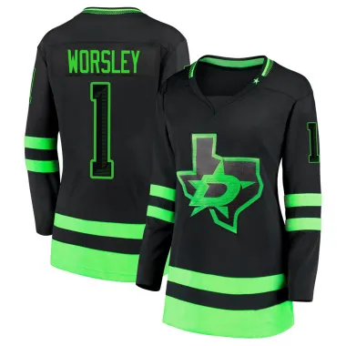 Black Women's Gump Worsley Breakaway Dallas Stars 2020/21 Alternate Premier Jersey