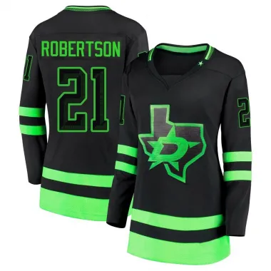Black Women's Jason Robertson Breakaway Dallas Stars 2020/21 Alternate Premier Jersey
