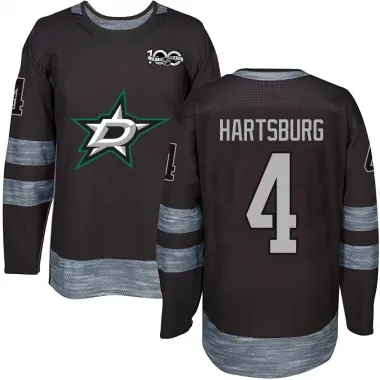 Black Youth Craig Hartsburg Authentic Dallas Stars 1917-2017 100th Anniversary Jersey
