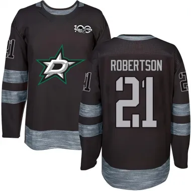 Black Youth Jason Robertson Authentic Dallas Stars 1917-2017 100th Anniversary Jersey