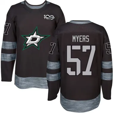 Black Youth Tyler Myers Authentic Dallas Stars 1917-2017 100th Anniversary Jersey