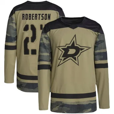 Camo Men's Jason Robertson Authentic Dallas Stars Military Appreciation Practice Jersey