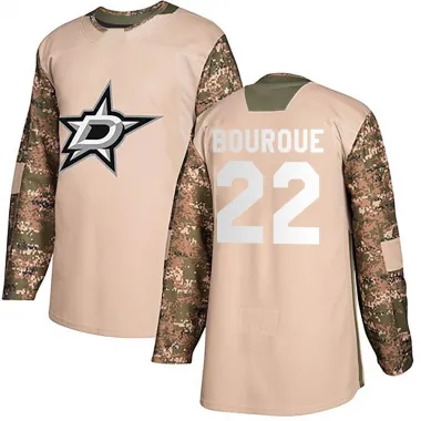 Camo Men's Mavrik Bourque Authentic Dallas Stars Veterans Day Practice Jersey