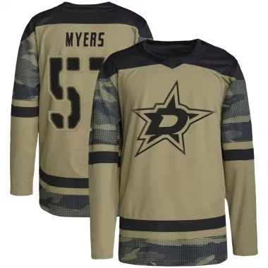 Camo Men's Tyler Myers Authentic Dallas Stars Military Appreciation Practice Jersey