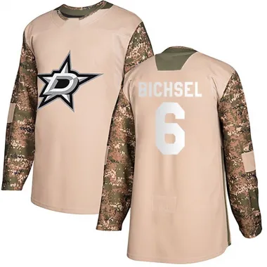 Camo Youth Lian Bichsel Authentic Dallas Stars Veterans Day Practice Jersey