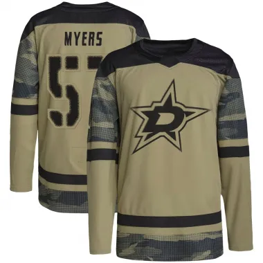 Camo Youth Tyler Myers Authentic Dallas Stars Military Appreciation Practice Jersey