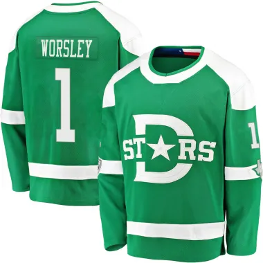 Green Men's Gump Worsley Breakaway Dallas Stars 2020 Winter Classic Jersey