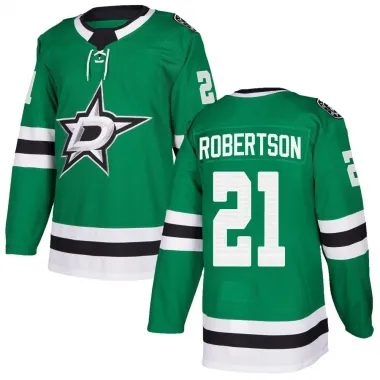 Green Men's Jason Robertson Authentic Dallas Stars Home Jersey