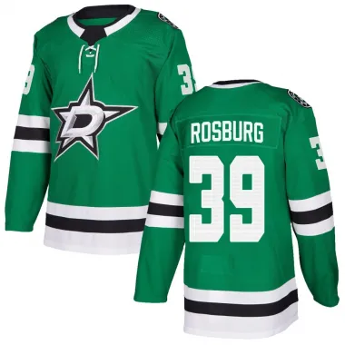 Green Men's Jerad Rosburg Authentic Dallas Stars Home Jersey