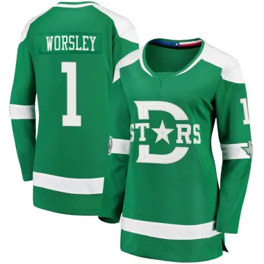 Green Women's Gump Worsley Breakaway Dallas Stars 2020 Winter Classic Jersey