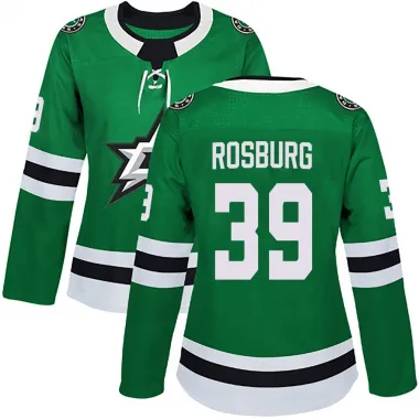 Green Women's Jerad Rosburg Authentic Dallas Stars Home Jersey