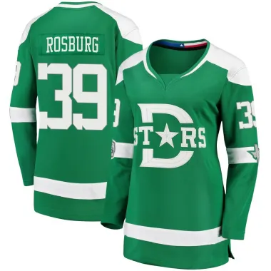 Green Women's Jerad Rosburg Breakaway Dallas Stars 2020 Winter Classic Player Jersey