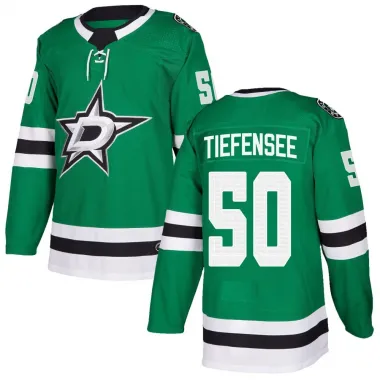 Green Youth Arno Tiefensee Authentic Dallas Stars Home Jersey