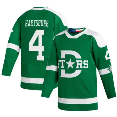 Green Youth Craig Hartsburg Authentic Dallas Stars 2020 Winter Classic Jersey