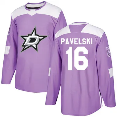Purple Men's Joe Pavelski Authentic Dallas Stars Fights Cancer Practice Jersey