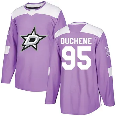 Purple Men's Matt Duchene Authentic Dallas Stars Fights Cancer Practice Jersey