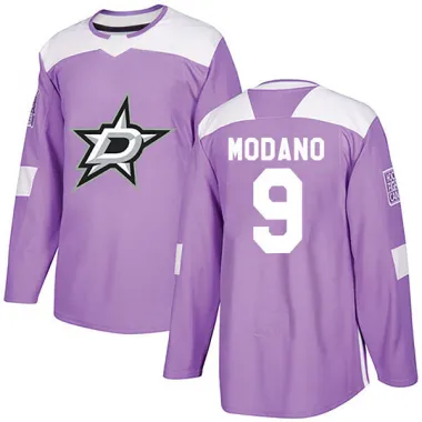Purple Men's Mike Modano Authentic Dallas Stars Fights Cancer Practice Jersey