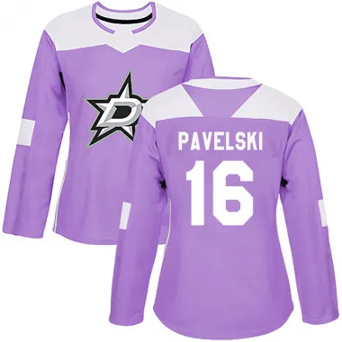 Purple Women's Joe Pavelski Authentic Dallas Stars Fights Cancer Practice Jersey