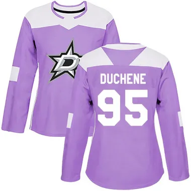 Purple Women's Matt Duchene Authentic Dallas Stars Fights Cancer Practice Jersey