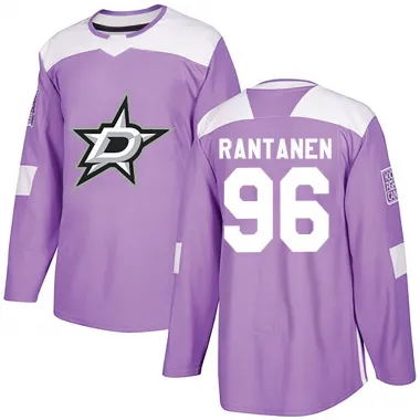 Purple Youth Mikko Rantanen Authentic Dallas Stars Fights Cancer Practice Jersey