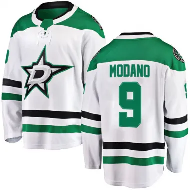 White Men's Mike Modano Breakaway Dallas Stars Away Jersey