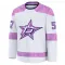 White Men's Tyler Myers Premium Dallas Stars 2024 Hockey Fights Cancer Practice Jersey