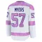 White Men's Tyler Myers Premium Dallas Stars 2024 Hockey Fights Cancer Practice Jersey