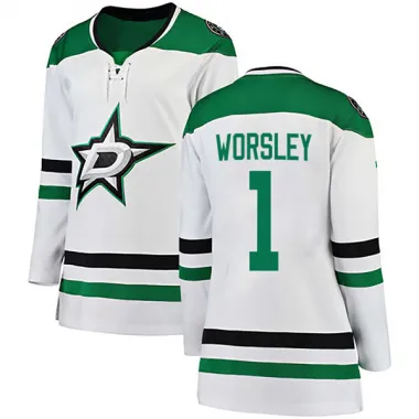 White Women's Gump Worsley Breakaway Dallas Stars Away Jersey
