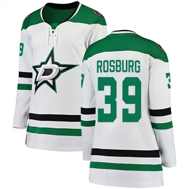 White Women's Jerad Rosburg Breakaway Dallas Stars Away Jersey