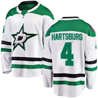 White Youth Craig Hartsburg Breakaway Dallas Stars Away Jersey