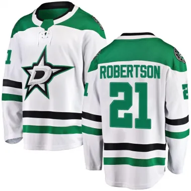 White Youth Jason Robertson Breakaway Dallas Stars Away Jersey