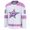 White Youth Mavrik Bourque Premium Dallas Stars 2024 Hockey Fights Cancer Practice Jersey